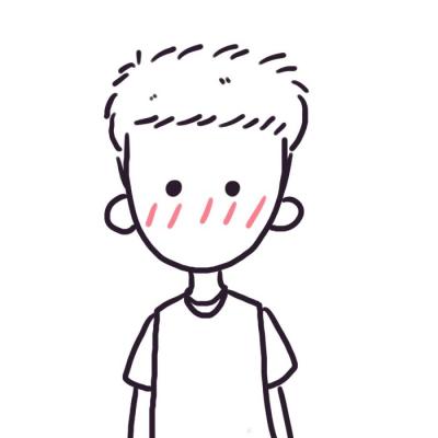 简单情侣手绘头像黑白