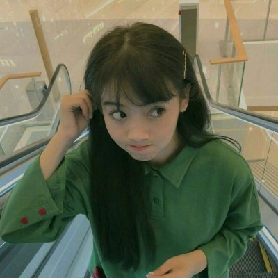 抖音极品绿色系女头图片