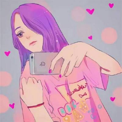 漫画手绘头像女生冷酷霸气图片