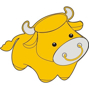 卡通小牛头像可爱图片