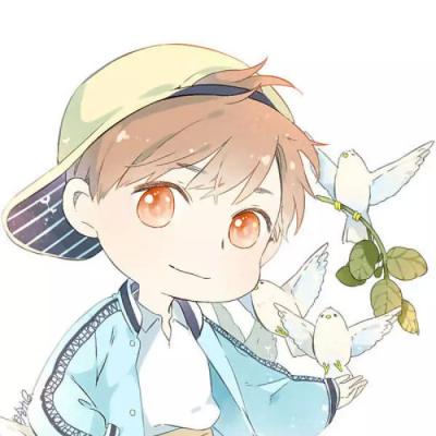 情侣微信头像卡通动漫一男一女图片