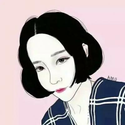手绘霸气女生头像