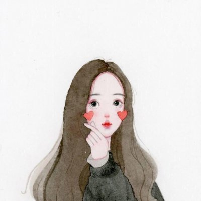 头像女生卡通手绘简单图片