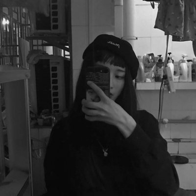 丧女头像黑系高清图片