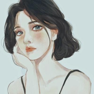 个性头像漫画女手绘