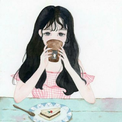 头像女生卡通手绘简单图片