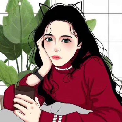 韩系卡通头像女生手绘图片