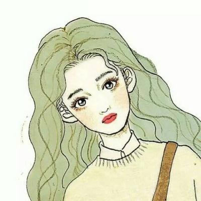 漫画手绘头像女生冷酷霸气图片