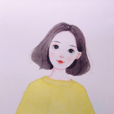 头像女生卡通手绘简单图片