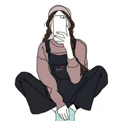 漫画手绘头像女生冷酷霸气图片