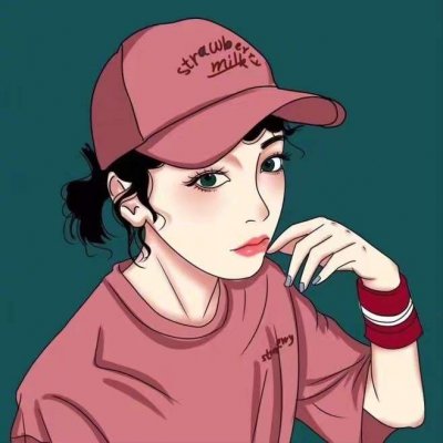 韩系卡通头像女生手绘图片