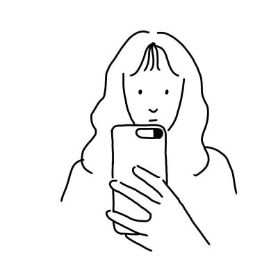 qq头像女生简笔画个性高清图片