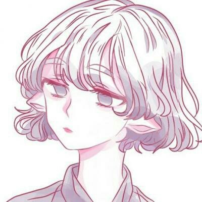 女生手绘头像可爱呆萌小清新图片