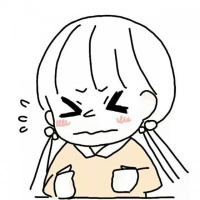 可爱女头简单手绘图片