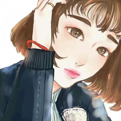 微信头像女时尚手绘图片