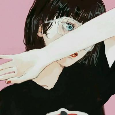 个性头像漫画女手绘
