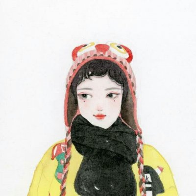 头像女生卡通手绘简单图片