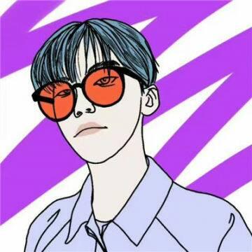 男生手绘头像