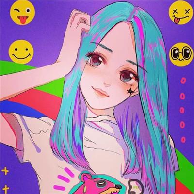 女生唯美头像手绘彩绘图片