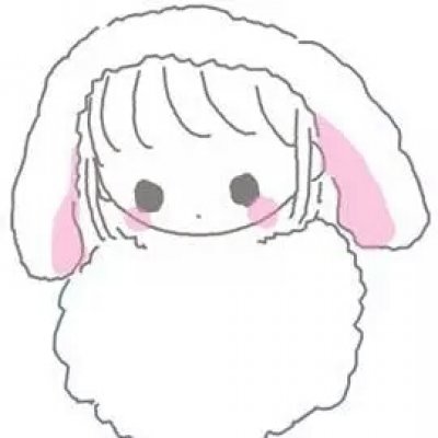可爱女头简单手绘图片