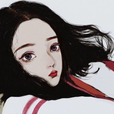 个性头像漫画女手绘