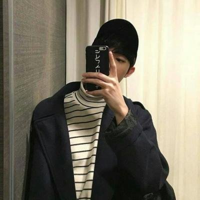 男生手机遮脸头像真人图片