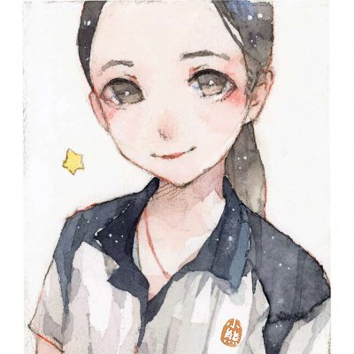 女生头像水彩手绘酷味图片