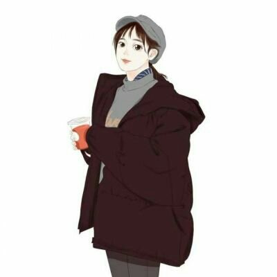 微信头像女时尚手绘图片