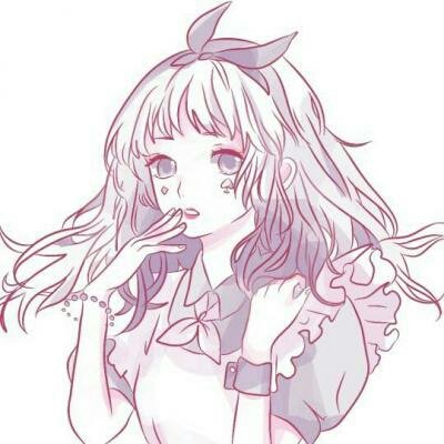 女生手绘头像可爱呆萌小清新图片