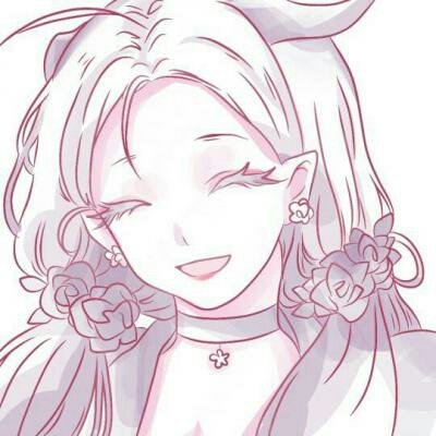 女生手绘头像可爱呆萌小清新图片