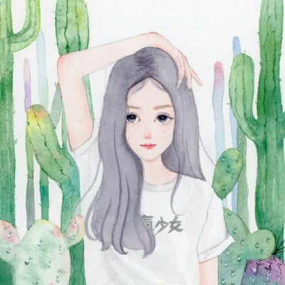 头像女生卡通手绘简单图片