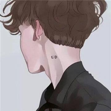 男生手绘头像