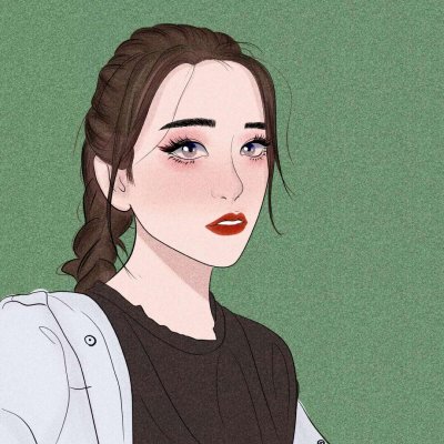 微信头像女时尚手绘图片