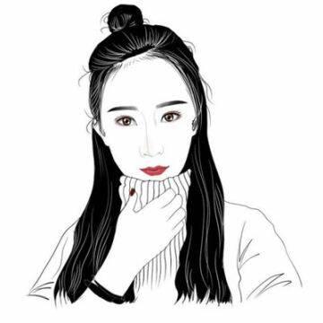 动漫黑白头像女生冷酷霸气手绘图片