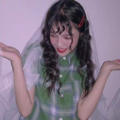 抖音极品绿色系女头图片