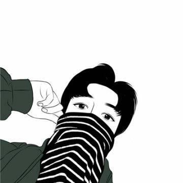 男生手绘头像