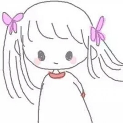 可爱女头简单手绘图片