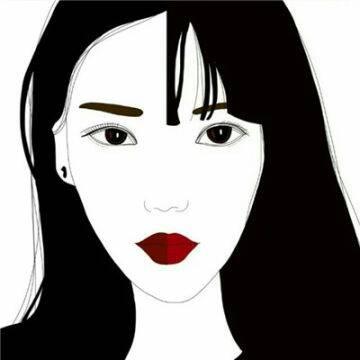动漫黑白头像女生冷酷霸气手绘图片