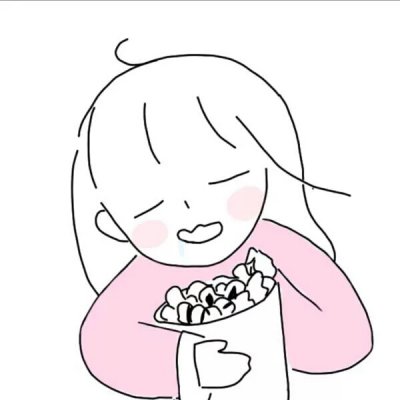 可爱女头简单手绘图片