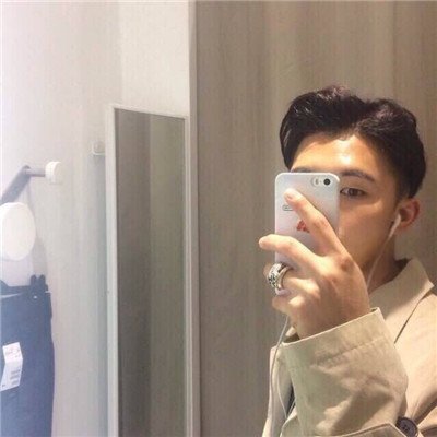 男生手机遮脸头像真人图片