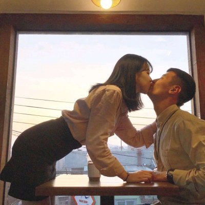 情侣头像双人版小清新风格