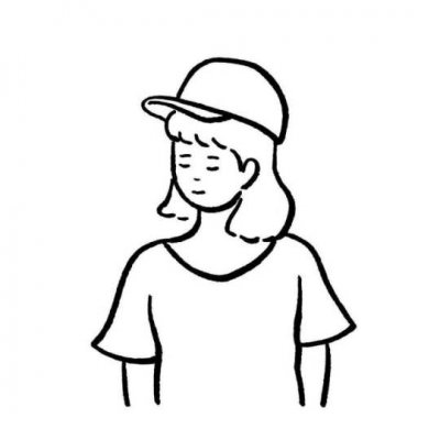 qq头像女手绘简笔