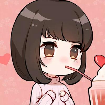 情侣微信头像卡通动漫一男一女图片