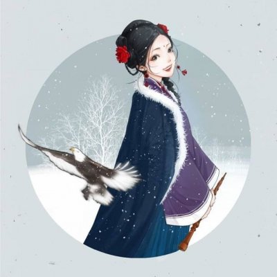 古风动漫女生头像唯美手绘图片