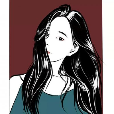 微信头像女时尚手绘图片