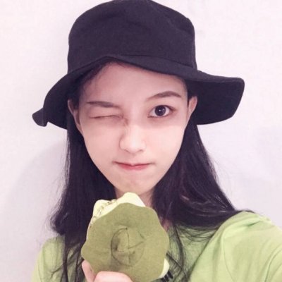抖音极品绿色系女头图片