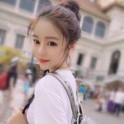 扎丸子头气质型女生头像图片