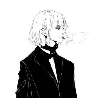 手绘漫画短发女生头像