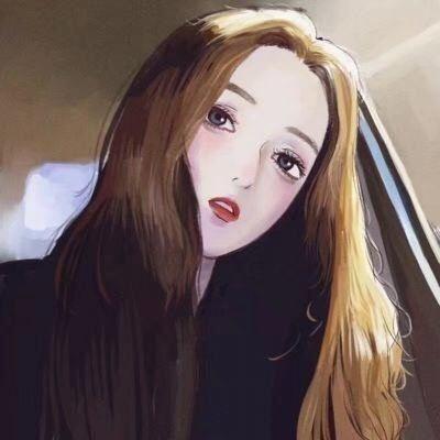 手绘霸气女生头像