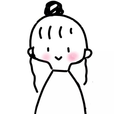 卡通头像女生可爱萌简笔画图片